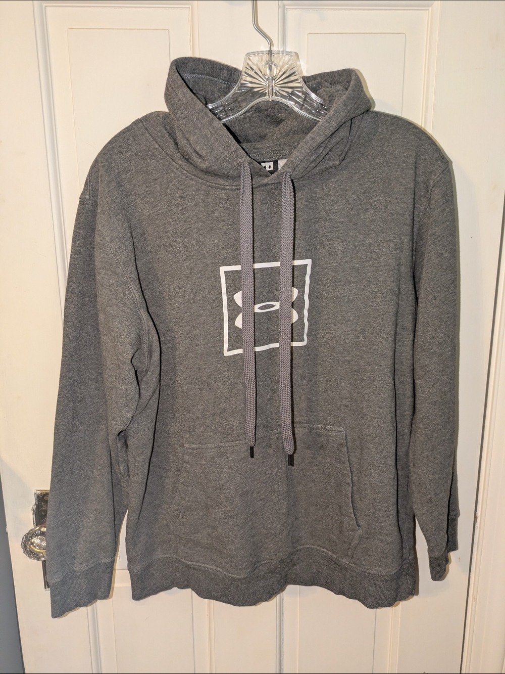 Under Armour Gray Pullover Hoodie with Center Logo